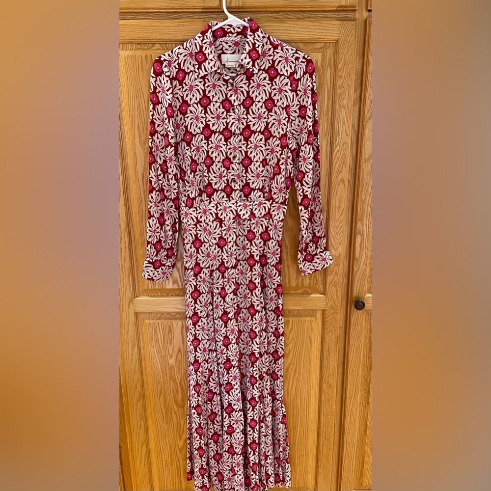 Brand new floral Anthropologie button up jump suit